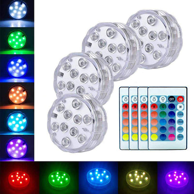 Luz LED Sumergible para Piscina con Control Remoto 21 Botones