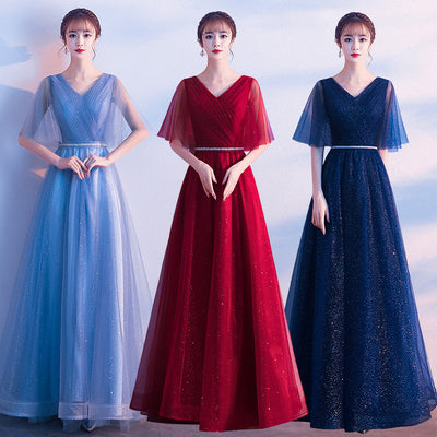 Vestido de Noche Elegante para Anfitriona - Falda Larga