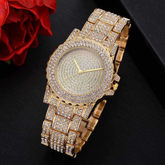 Conjunto de Joyería Elegante: Reloj de Diamantes, Pulsera de Perlas, Aretes y Collar - Image 5
