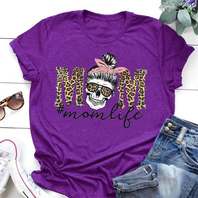 Playera Unisex Calavera y Leopardo - Estilo Mom Life para Hombre y Mujer - Image 7
