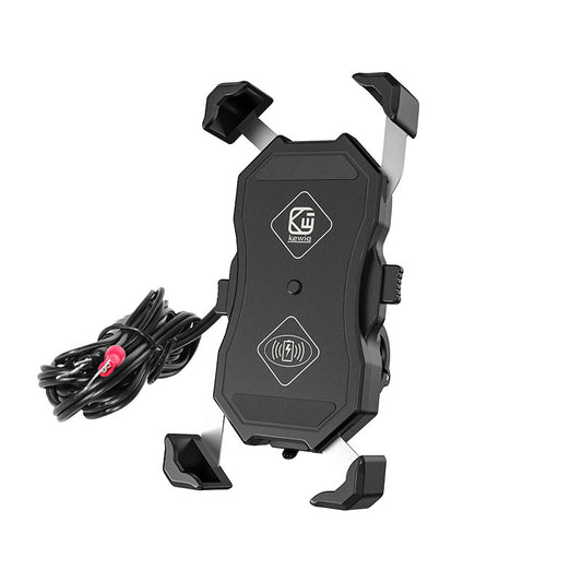 Cargador Rápido QC3.0 15W para Moto con Soporte de Teléfono - Image 2
