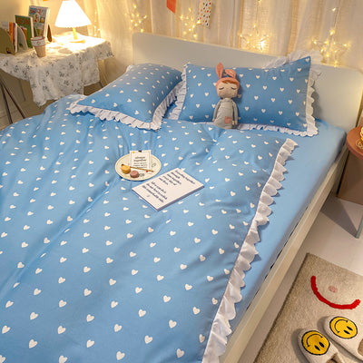 Juego de Cama Princesa Arcoíris con Encaje - Funda Nórdica, Sábana y Volante - Image 10