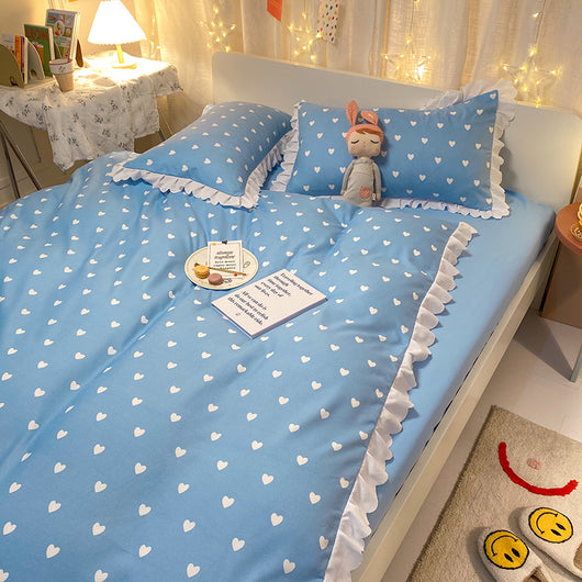 Juego de Cama Princesa Arcoíris con Encaje - Funda Nórdica, Sábana y Volante - Image 10
