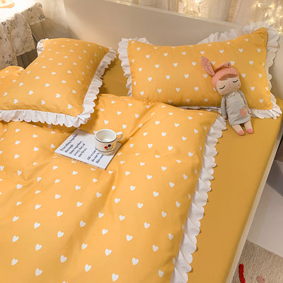 Juego de Cama Princesa Arcoíris con Encaje - Funda Nórdica, Sábana y Volante - Image 11