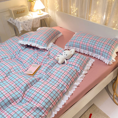 Juego de Cama Princesa Arcoíris con Encaje - Funda Nórdica, Sábana y Volante - Image 12