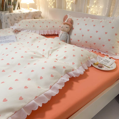 Juego de Cama Princesa Arcoíris con Encaje - Funda Nórdica, Sábana y Volante - Image 20