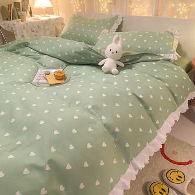 Juego de Cama Princesa Arcoíris con Encaje - Funda Nórdica, Sábana y Volante - Image 21