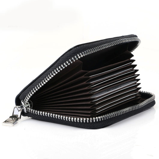 Billetera Compacta de Cuero Genuino con Protección RFID y Múltiples Compartimentos - Image 8