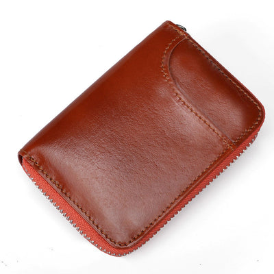 Billetera Compacta de Cuero Genuino con Protección RFID y Múltiples Compartimentos - Image 4