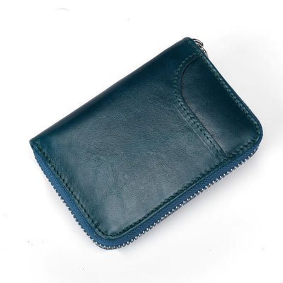 Billetera Compacta de Cuero Genuino con Protección RFID y Múltiples Compartimentos - Image 3