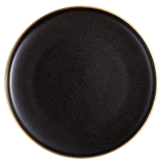 Plato Negro de Cerámica para Carnes