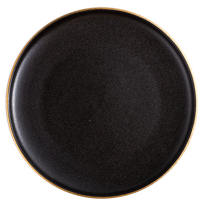 Plato Negro de Cerámica para Carnes