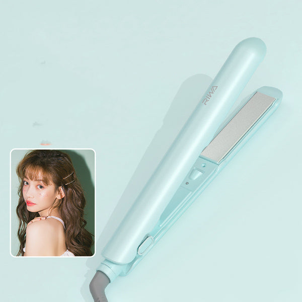 Plancha Rizadora Portátil con Iones Negativos - Cabello Liso y Ondulado