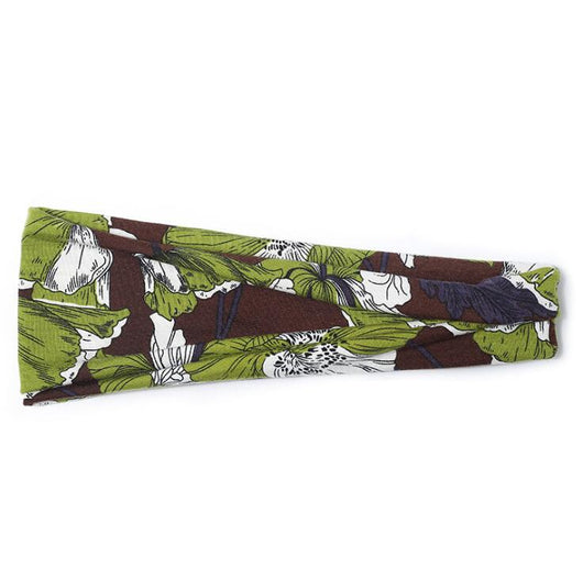 Banda Elástica Deportiva Floral para Yoga y Running - Absorbe Sudor - Image 5