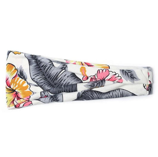 Banda Elástica Deportiva Floral para Yoga y Running - Absorbe Sudor - Image 7