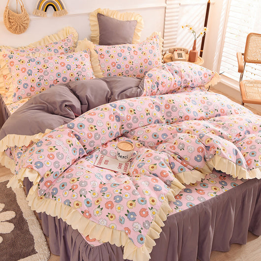 Juego de Cama Princesa con Encaje y Corazones - Funda Nórdica Romántica - Image 12