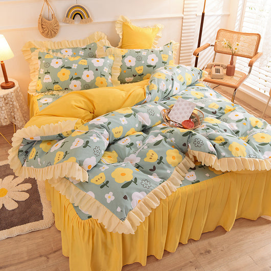 Juego de Cama Princesa con Encaje y Corazones - Funda Nórdica Romántica - Image 16
