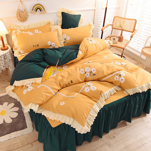 Juego de Cama Princesa con Encaje y Corazones - Funda Nórdica Romántica - Image 15