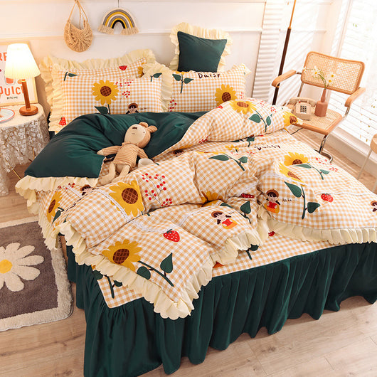 Juego de Cama Princesa con Encaje y Corazones - Funda Nórdica Romántica - Image 21