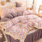 Juego de Cama Princesa con Encaje y Corazones - Funda Nórdica Romántica