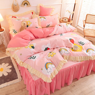 Juego de Cama Princesa con Encaje y Corazones - Funda Nórdica Romántica - Image 7