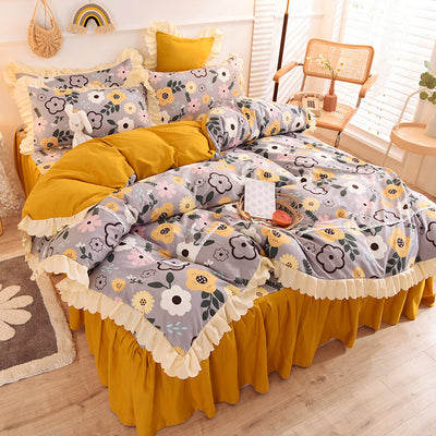 Juego de Cama Princesa con Encaje y Corazones - Funda Nórdica Romántica - Image 9