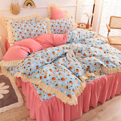 Juego de Cama Princesa con Encaje y Corazones - Funda Nórdica Romántica - Image 11