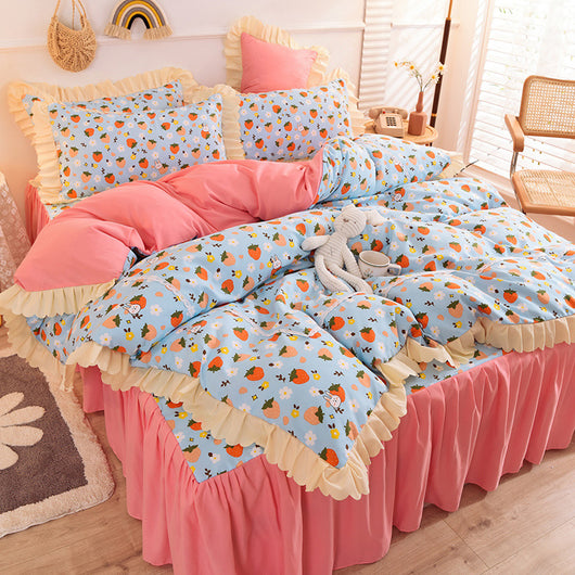 Juego de Cama Princesa con Encaje y Corazones - Funda Nórdica Romántica - Image 11