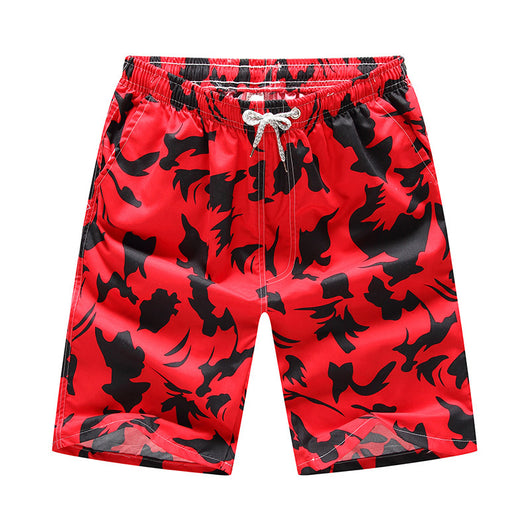 Pantalones Cortos de Playa Sueltos con Estampado - Talla Grande Europeo Americano - Image 4