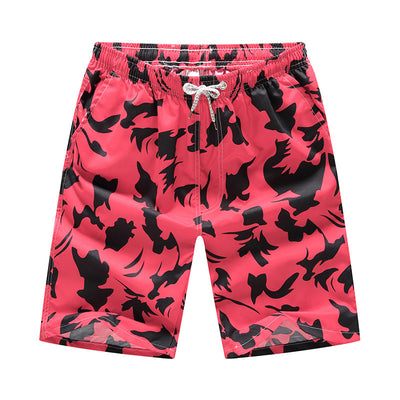 Pantalones Cortos de Playa Sueltos con Estampado - Talla Grande Europeo Americano - Image 7