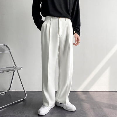 Pantalones Anchos Holgados para Hombre - Corte Recto Elegante Primavera Verano - Image 4