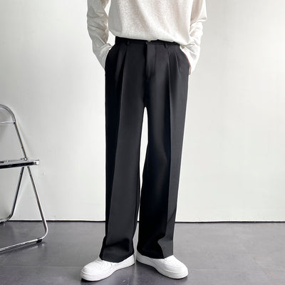 Pantalones Anchos Holgados para Hombre - Corte Recto Elegante Primavera Verano - Image 3