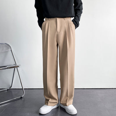 Pantalones Anchos Holgados para Hombre - Corte Recto Elegante Primavera Verano