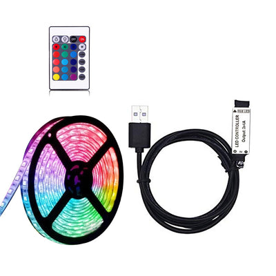 Tira LED RGB 5050 con Control Remoto para TV - Luz Ambiental IP65 Decorativa - Image 9
