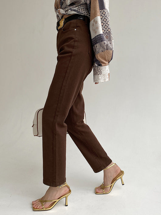 Pantalones Niña Cintura Alta Corte Recto Holgado - Image 13