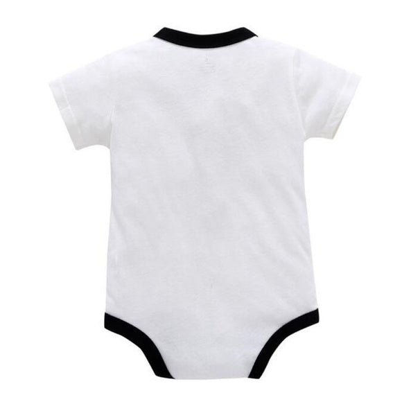 Enterizo de Gateo para Bebé en Algodón Khaki con Patrón Triangular