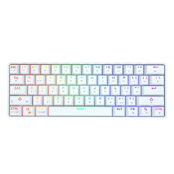 Teclado Mecánico Inalámbrico con Keycaps PBT Coloridos - Image 9