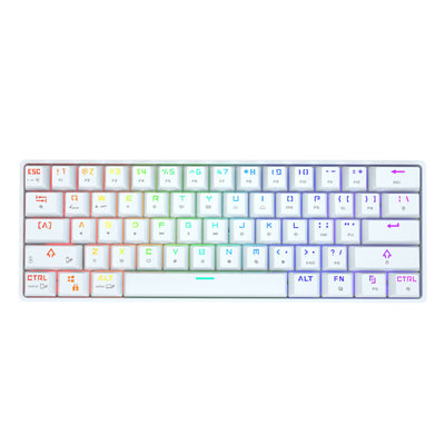 Teclado Mecánico Inalámbrico con Keycaps PBT Coloridos - Image 9