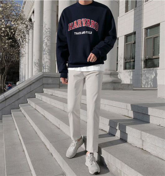 Sudadera Béisbol con Estampado de Letras - Cuello Redondo - Image 2