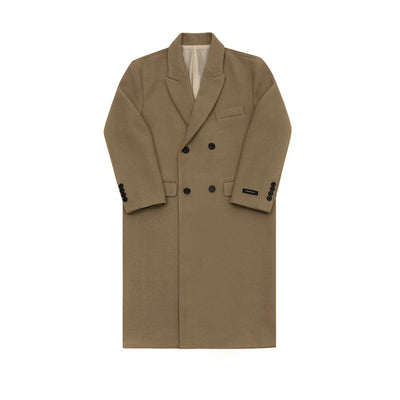 Abrigo de Lana Hombre Estilo Británico Moda Coreana Invierno Corte Medio - Image 4