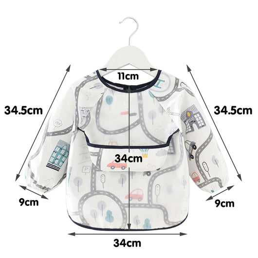 Babero Impermeable de Manga Larga Resistente para Bebé - Image 13