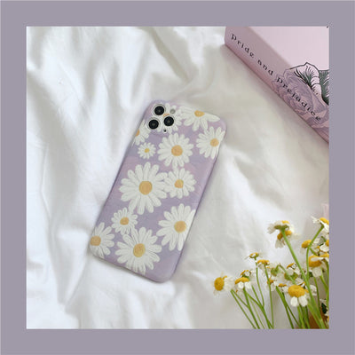 Funda para Celular Apple Xs Max con Diseño de Margarita Morada Estilo Pintura al Óleo - Image 6
