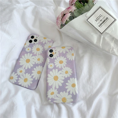 Funda para Celular Apple Xs Max con Diseño de Margarita Morada Estilo Pintura al Óleo - Image 12