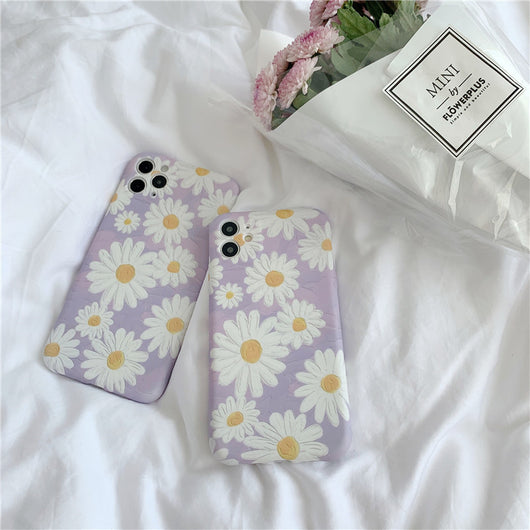 Funda para Celular Apple Xs Max con Diseño de Margarita Morada Estilo Pintura al Óleo - Image 12