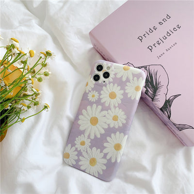 Funda para Celular Apple Xs Max con Diseño de Margarita Morada Estilo Pintura al Óleo - Image 14