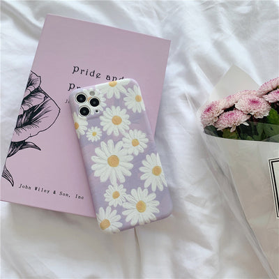 Funda para Celular Apple Xs Max con Diseño de Margarita Morada Estilo Pintura al Óleo - Image 5