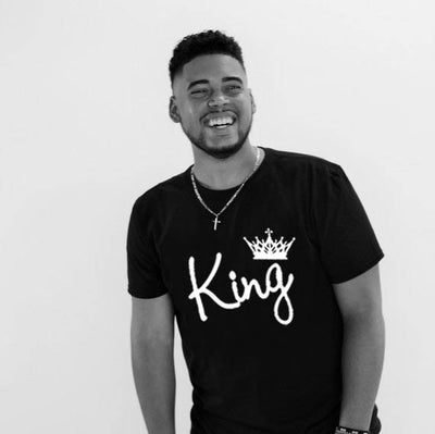 Playera de Pareja King & Queen con Estampado de Corona - Image 10