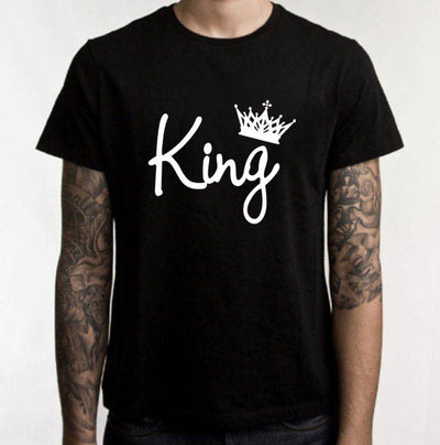 Playera de Pareja King & Queen con Estampado de Corona - Image 9