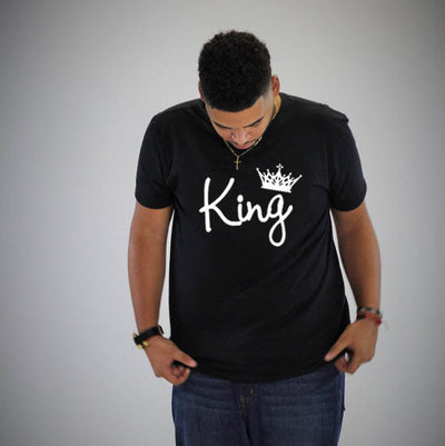 Playera de Pareja King & Queen con Estampado de Corona - Image 12
