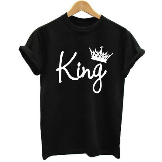 Playera de Pareja King & Queen con Estampado de Corona